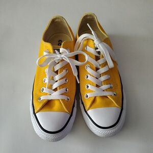 Low Top Converse Lemon Chrome Womens Size 7